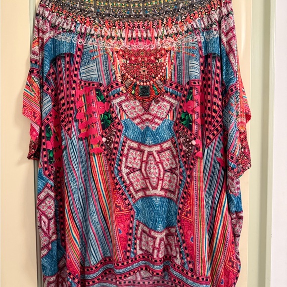 Camila: Colorful Women's Top with beading - Picture 6 of 8